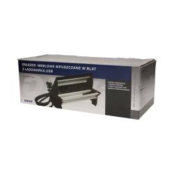 Gniazdo wpuszczane w blat 2x250V, 2xUSB OR-AE-1362 Orno