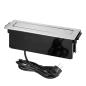 Gniazdo wpuszczane w blat 3x250V, 2xUSB OR-GM-9009/B-G