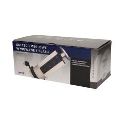 Gniazdo wpuszczane w blat 3x250V OR-AE-1351 Orno
