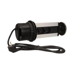 Gniazdo wpuszczane w blat 3x250V, 2xUSB OR-AE-1354 Orno