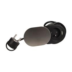 Gniazdo wpuszczane w blat 1x250V, 1xUSB OR-AE-13124 Orno