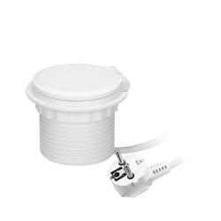 Gniazdo wpuszczane w blat 1x250V, 2xUSB OR-GM-9015/W Orno