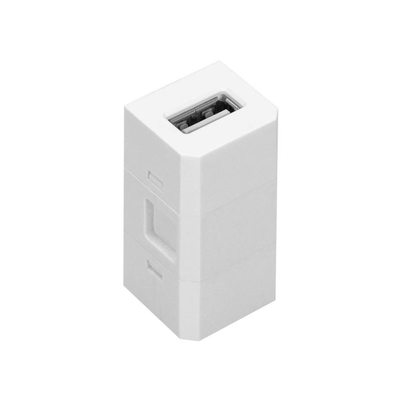 Kostka USB do gniazda meblowego OR-GM-9011/W/USB