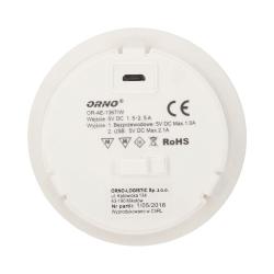 Ładowarka bezprzewodowa USB wpuszczana w blat OR-AE-1367/W Orno