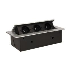 Gniazda wpuszczane w blat 3x250V AC OR-AE-1336/G Orno