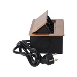 Gniazdo wpuszczane w blat 3x250V OR-AE-1337(GS)/C schuko Orno