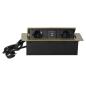 Gniazdo wpuszczane w blat 2x250V, 2xUSB OR-AE-13126(GS)/BR schuko