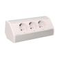 Gniazdo meblowe 3x250V OR-GM-9001/W-G(GS) schuko