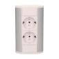 Gniazdo meblowe 2x250V OR-GM-9005/W-G(GS) schuko