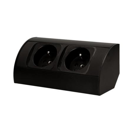 Gniazdo meblowe podszafkowe 2x230V - OR-AE-1303/B