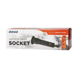 Gniazdo wpuszczane w blat 3x250V AC OR-AE-1347/B Orno