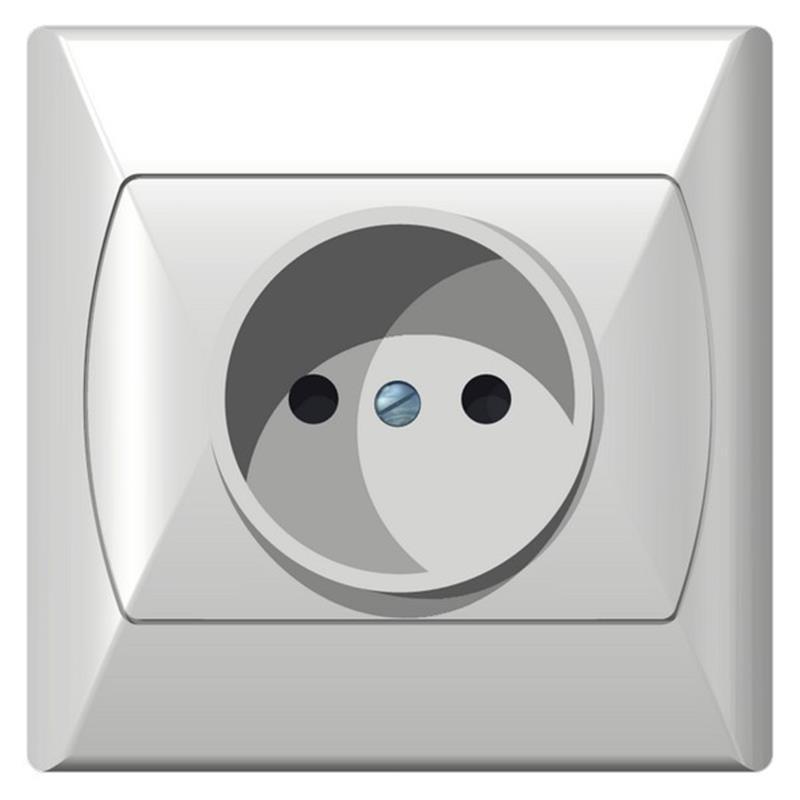 Ospel Akcent biały - gniazdo pojedyncze GP-1A/00