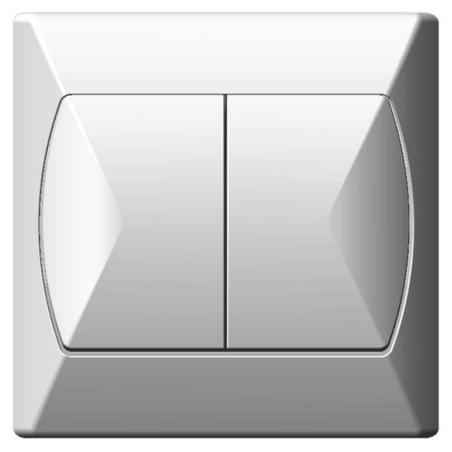 Ospel Akcent biały - łącznik świecznikowy ŁP-2A/00 Ospel