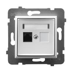 Ospel Aria biały - gniazdo komputerowe kat.5e GPK-1U/K/m/00