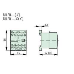 Stycznik pomocniczy DILER-31 24V DC 3NO+1NC