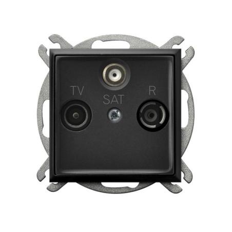 Ospel Aria czarny - gniazdo RTV-SAT końcowe GPA-US/m/33