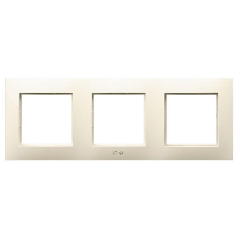 Ospel Aria ecru - ramka IP44 RH-3U/27