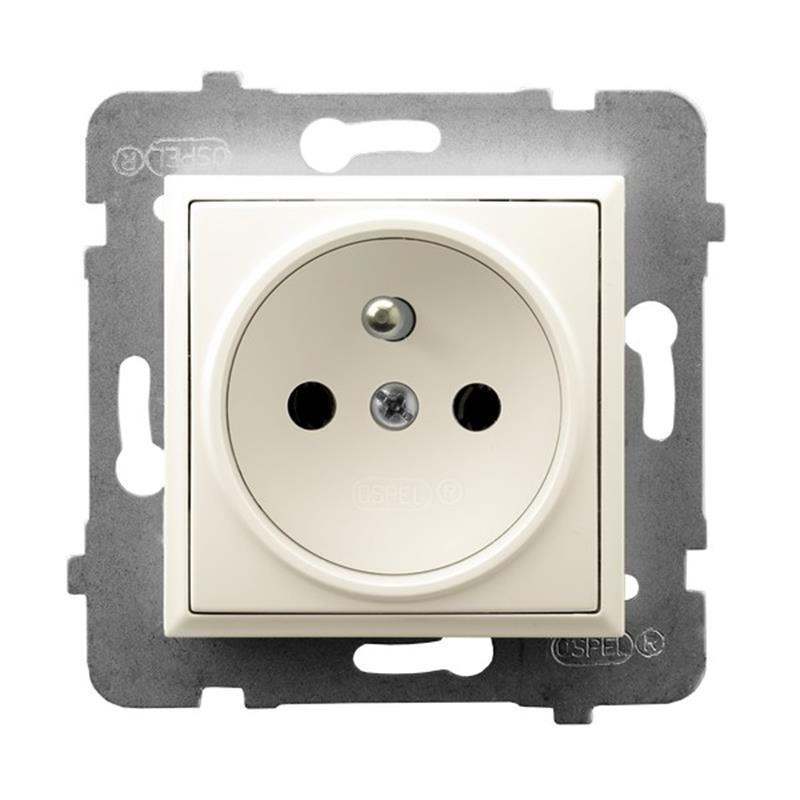 Ospel Aria ecru - gniazdo pojedyncze (+0) GP-1UZ/m/27