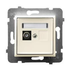 Ospel Aria ecru - gniazdo antenowe typu F GPA-1UF/m/27