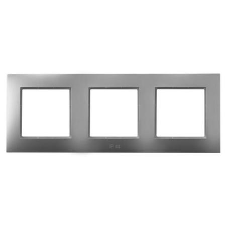 Ospel Aria srebrny - ramka IP44 RH-3U/18