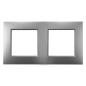 Ospel Aria srebrny - ramka IP44 RH-2U/18