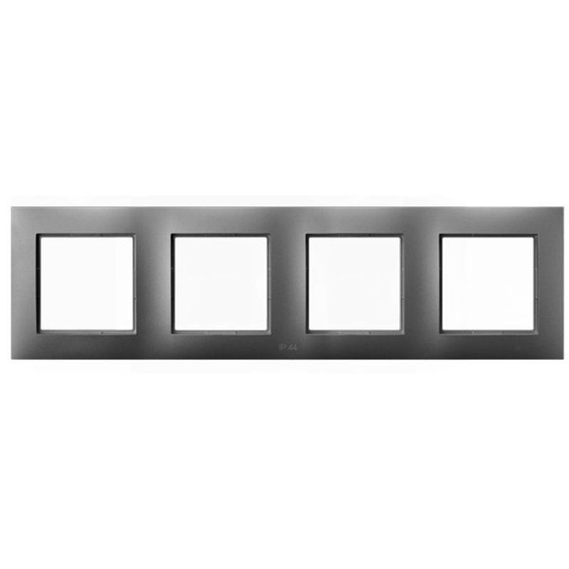 Ospel Aria szary mat - ramka IP44 RH-4U/70