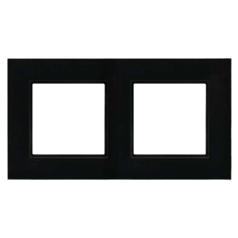 Ospel Aria czarne szkło - ramka R-2UGC/32/25