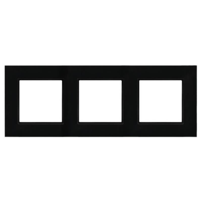 Ospel Aria czarne szkło - ramka R-3UGC/32/25