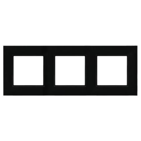 Ospel Aria czarne szkło - ramka R-3UGC/32/25