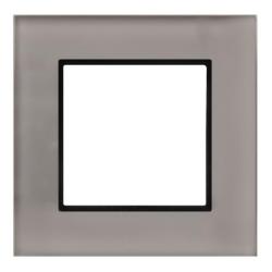 Ospel Aria czarne szkło - ramka R-1UGC/41/25