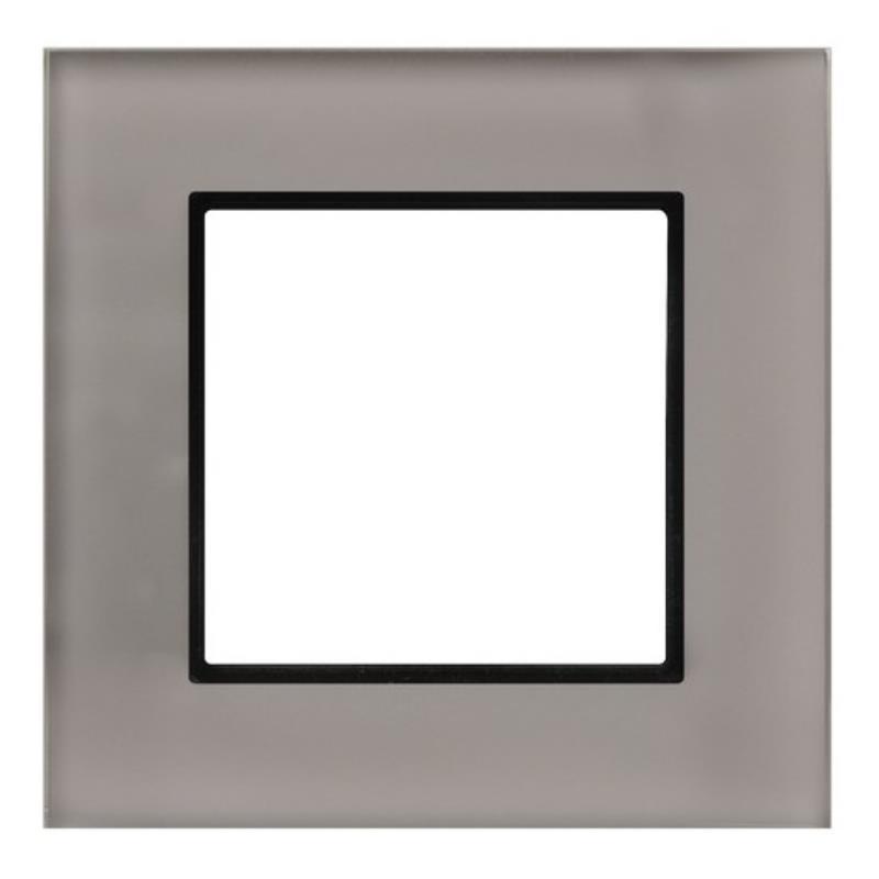 Ospel Aria czarne szkło - ramka R-1UGC/41/25