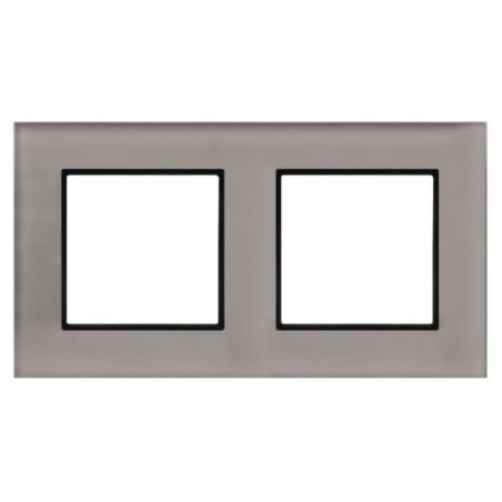 Ospel Aria czarne szkło - ramka R-2UGC/41/25