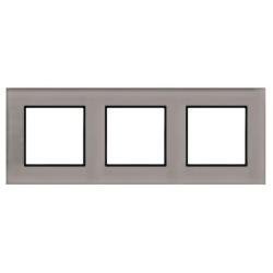 Ospel Aria czarne szkło - ramka R-3UGC/41/25