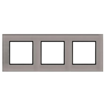 Ospel Aria czarne szkło - ramka R-3UGC/41/25