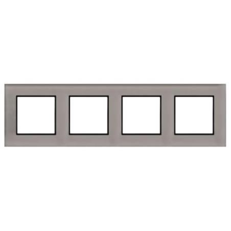 Ospel Aria czarne szkło - ramka R-4UGC/41/25