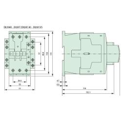 Stycznik DILM-38-10 38A 230V 1NO Eaton