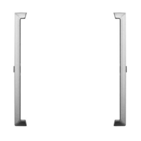 Ospel Aria srebrny - ramka ozdobna do gniazd podwójnych kompletnych RO-3U/18