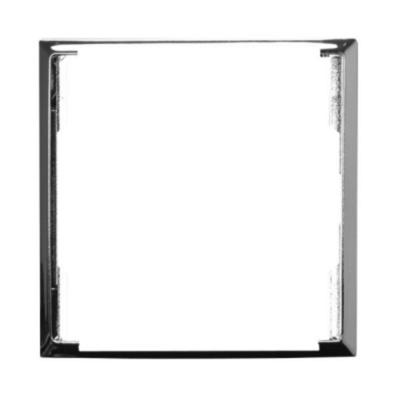 Ospel Aria srebrny błysk - ramka ozdobna do gniazd podwójnych RO-4U/67