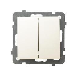 Ospel AS ecru - łącznik podwójny schodowy ŁP-10G/m/27 Ospel