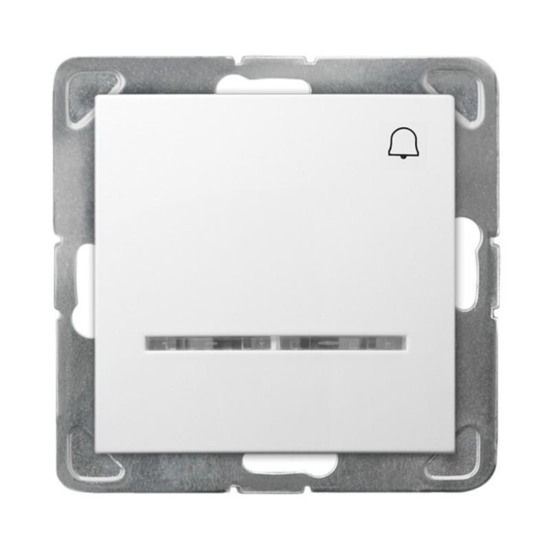 Ospel Impresja biały - łącznik dzwonkowy ŁP-6YS/m/00 Ospel Impresja biały - łącznik dzwonkowy ŁP-6YS/m/00