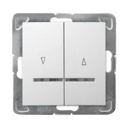 Ospel Impresja biały - łącznik żaluzyjny odbijający ŁP-7YS/m/00