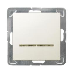 Ospel Impresja ecru - łącznik jednobiegunowy ŁP-1YS/m/27