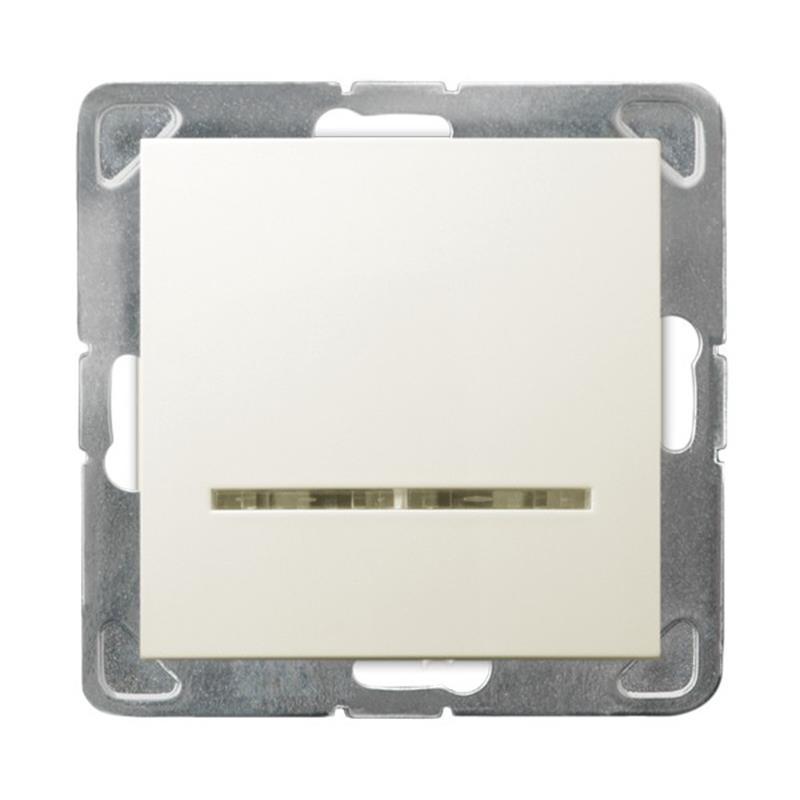 Ospel Impresja ecru - łącznik jednobiegunowy ŁP-1YS/m/27