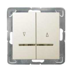 Ospel Impresja ecru - łącznik żaluzyjny odbijający ŁP-7YS/m/27