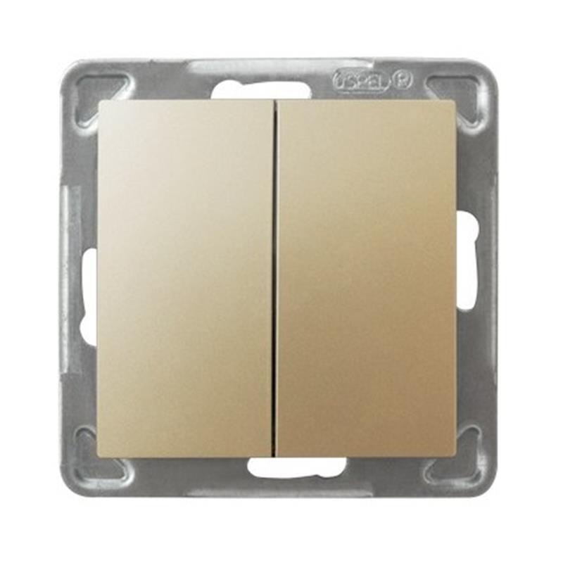 Ospel Impresja złoty - łącznik podwójny schodowy ŁP-10Y/m/28