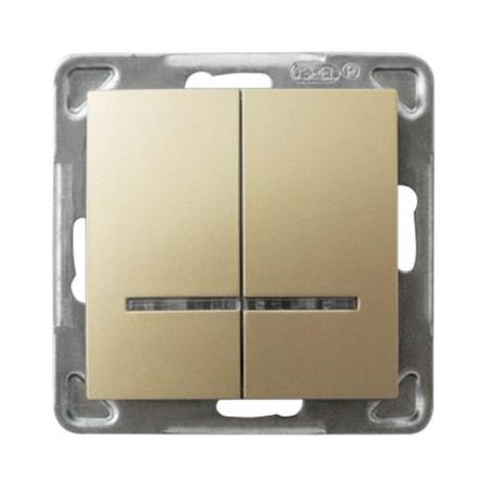 Ospel Impresja złoty - łącznik świecznikowy ŁP-2YS/m/28