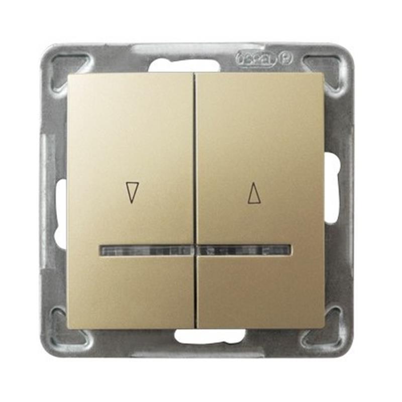 Ospel Impresja złoty - łącznik żaluzyjny odbijający ŁP-7YS/m/28 Ospel Impresja złoty - łącznik żaluzyjny odbijający ŁP-7YS/m/28