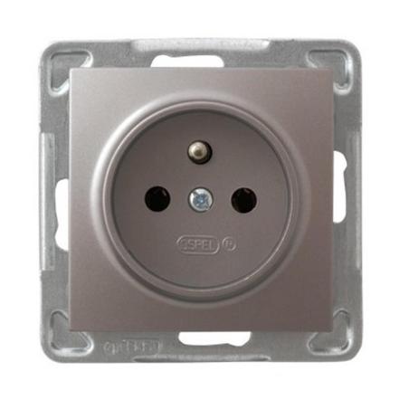 Ospel Impresja tytan - gniazdo pojedyncze (+0) GP-1YZ/m/23