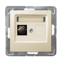 Ospel Impresja ecru - gniazdo antenowe typu F GPA-1YF/m/27