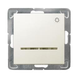 Ospel Impresja ecru - łącznik światło ŁP-5YS/m/27